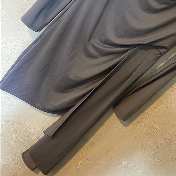 Topshop Elegant Gray Draped Dress - Picture 4 of 9